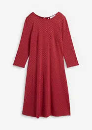 Abito in punto di Roma con fantasia jacquard in misto viscosa, bonprix