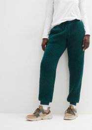 Pantaloni da jogging in pile effetto peluche, bpc bonprix collection