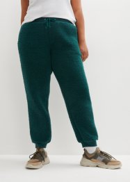 Pantaloni da jogging in pile effetto peluche, bpc bonprix collection