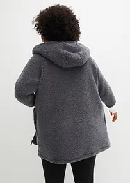 Giacca in pile effetto peluche, oversize, bonprix