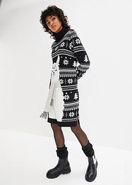 Abito in maglia natalizio con animale, bpc bonprix collection