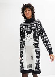 Abito in maglia natalizio con animale, bpc bonprix collection