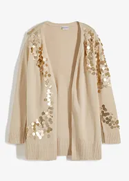 Cardigan con paillettes, bonprix