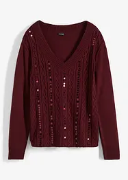 Maglione con paillettes, bonprix