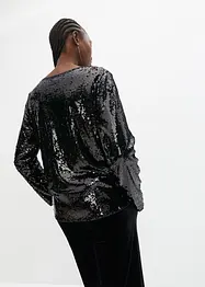 Blusa in paillettes, bonprix