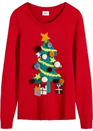 Maglione natalizio con albero di Natale, bonprix