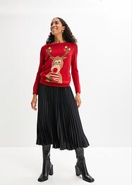 Maglione natalizio con renna, bpc bonprix collection