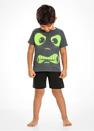 Pigiama corto Glow in the Dark, bonprix