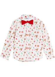 Completo natalizio con camicia e papillon (set 2 pezzi), bpc bonprix collection