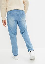Jeans termici con elastico in vita regular fit, straight, John Baner JEANSWEAR