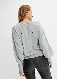 Maglione in filato fine di misto viscosa, bonprix