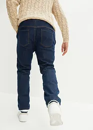 Jeans termici con elastico in vita regular fit, straight, bonprix