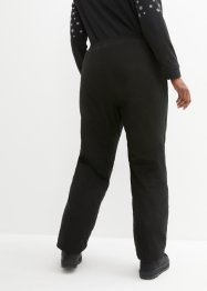 Pantaloni termici impermeabili con fodera in pile e cinta comoda, straight, bpc bonprix collection