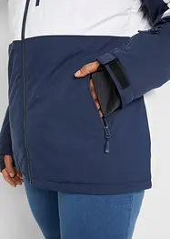 Giacca tecnica da sci con cappuccio, impermeabile, bonprix