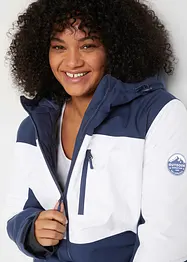 Giacca tecnica da sci con cappuccio, impermeabile, bonprix