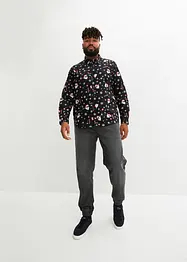 Camicia a maniche lunghe natalizia in puro cotone, slim fit, bonprix