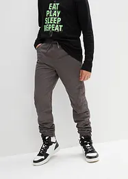 Jeans termici con elastico in vita e fodera in jersey, regular fit, bonprix