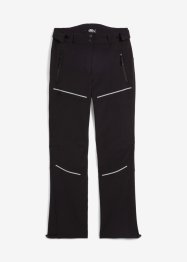 Pantaloni in softshell elasticizzati con dettagli riflettenti, idrorepellenti, bpc bonprix collection
