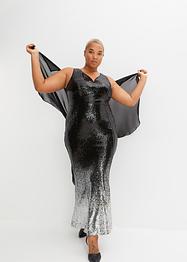 Abito lungo in piallettes, BODYFLIRT boutique