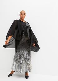 Abito lungo in piallettes, BODYFLIRT boutique