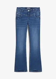 Jeans elasticizzati bootcut, vita media, bonprix