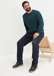 Jeans termici elasticizzati con taglio comfort loose fit, straight, John Baner JEANSWEAR