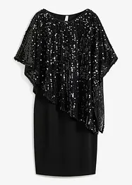 Abito con cut-out e paillettes, bonprix