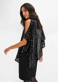 Abito con cut-out e paillettes, bonprix