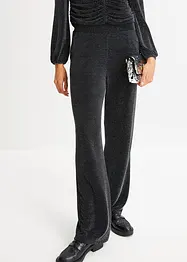 Pantaloni in maglina con filato metallizzato, bonprix