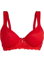 Reggiseno imbottito con ferretto e poliammide riciclata, bonprix