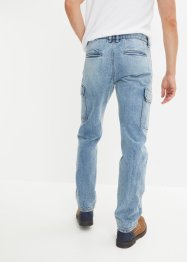 Jeans cargo con cotone riciclato loose fit, straight, John Baner JEANSWEAR