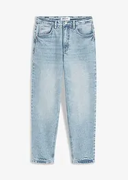 Mom jeans cropped, a vita alta, bonprix