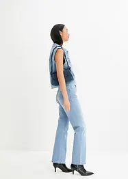 Jeans elasticizzati wide leg, vita alta, bonprix