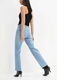 Jeans elasticizzati wide leg, vita alta, bonprix