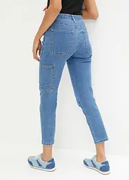 Jeans cargo cropped mid waist, bonprix