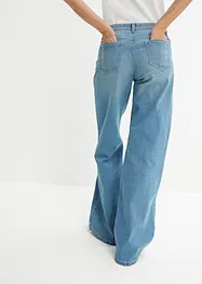 Jeans wide leg elasticizzati, vita media, bonprix