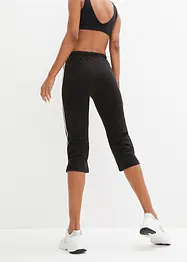 Pantaloni capri sportivi aderenti in cotone, bonprix