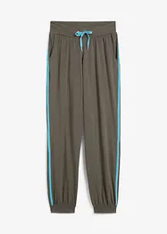 Pantaloni da jogging in cotone alla caviglia, bonprix