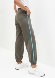 Pantaloni da jogging con bande a contrasto, bonprix