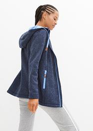 Giacca in pile a maglia con cappuccio, bpc bonprix collection