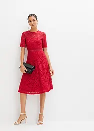 Abito in pizzo con inserto a uncinetto, bonprix