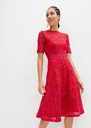 Abito in pizzo con inserto a uncinetto, bonprix