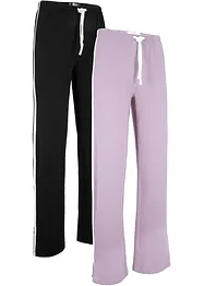 Pantaloni in jersey di cotone elasticizzato (pacco da 2), bonprix
