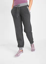 Pantaloni da jogging con elementi a contrasto, bonprix
