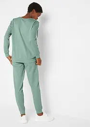 Tuta sportiva in puro cotone (set 2 pezzi), bonprix