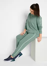Tuta sportiva in puro cotone (set 2 pezzi), bonprix