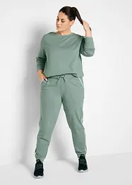 Tuta sportiva in puro cotone (set 2 pezzi), bonprix