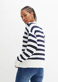 Maglione boxy in maglia traforata di cotone, bonprix