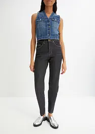 Mom jeans elasticizzati, a vita alta, bonprix