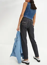 Mom jeans elasticizzati, a vita alta, bonprix